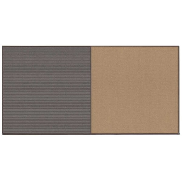 Enclosed Corkboard, 1 Door, 72"x36", 4" Fra